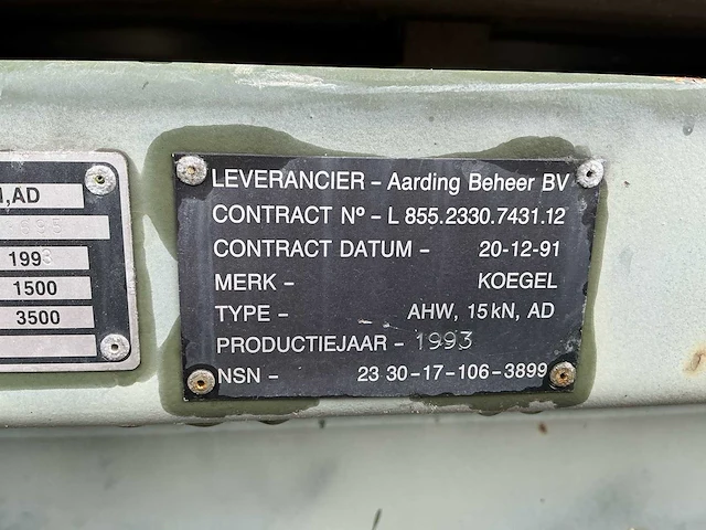 1993 kögel ahw 15 kn ad aanhangwagen met container (aluminium) - afbeelding 43 van  48