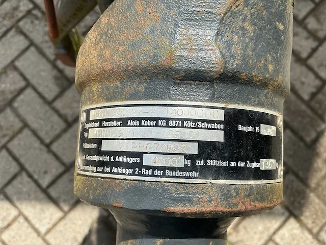 1993 kögel ahw 15 kn ad aanhangwagen met container (aluminium) - afbeelding 2 van  43