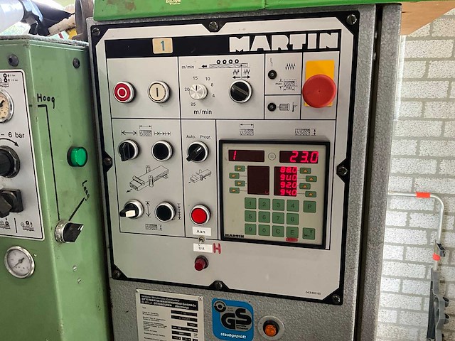 1993 martin t90 vierzijdige profileer- en schaafmachine - afbeelding 18 van  21