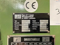 1993 ott 300 k-dsp - 30 tons hydraulische koude (multiplex) persmachine - afbeelding 6 van  6