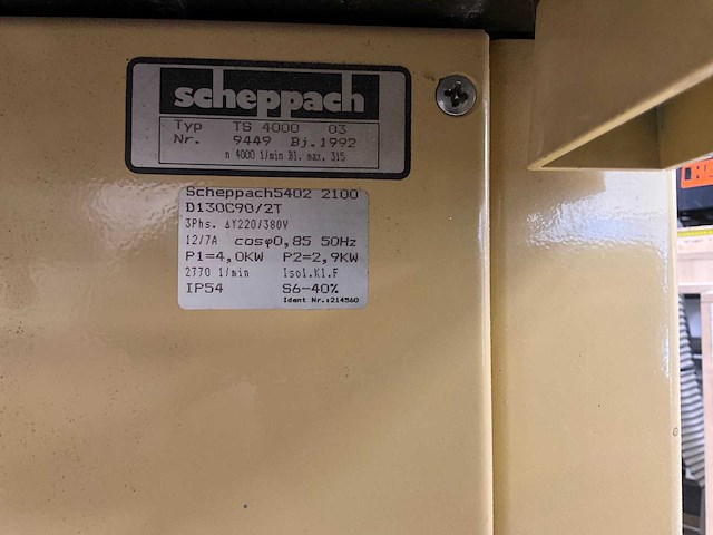 1993 scheppach ts4000 precisie tafelcirkelzaag - afbeelding 7 van  9