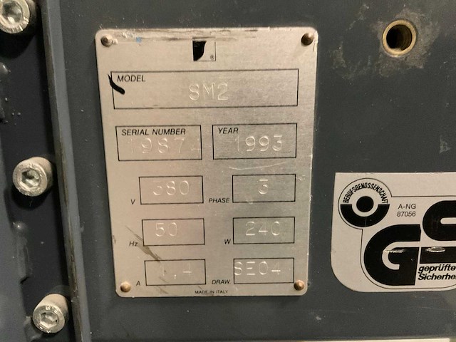 1993 siat sm2 dozensluitmachine - afbeelding 5 van  5
