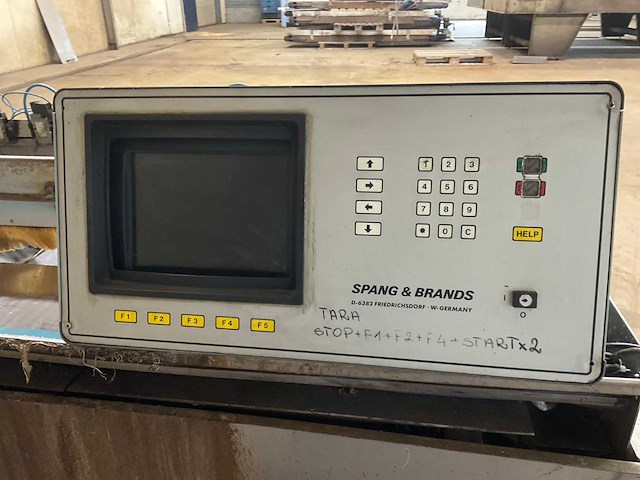 1993 spang & brands cp 800 12 kops zak weegmachine - afbeelding 3 van  8