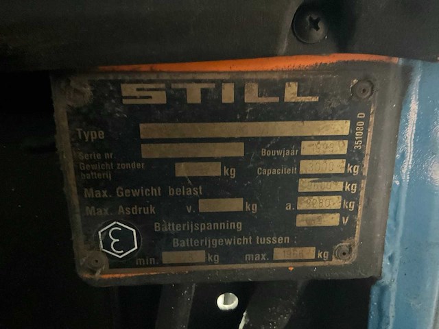 1993 still r6030 vorkheftruck - afbeelding 6 van  14