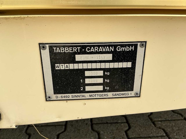 1993 tabbert comtese 530 caravan - afbeelding 22 van  29