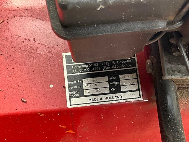 1993 western mb50 veegmachine - afbeelding 6 van  6