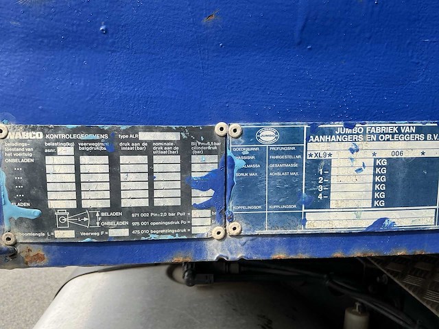 1994 - jumbo - t0200s6 - oplegger/stenentrailer - afbeelding 13 van  20