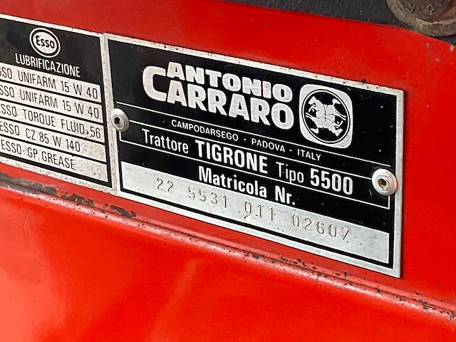 1994 antonio carraro tigrone 5500 minitractor - afbeelding 11 van  19