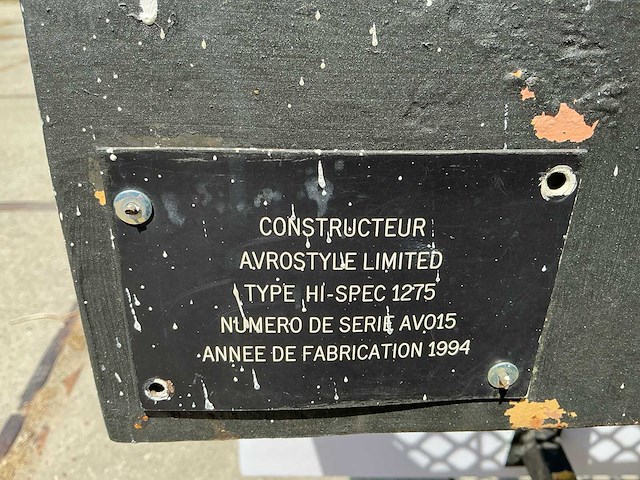 1994 avostyle limited hi- spec 1275 aanhangwagenhoogwerker - afbeelding 17 van  24