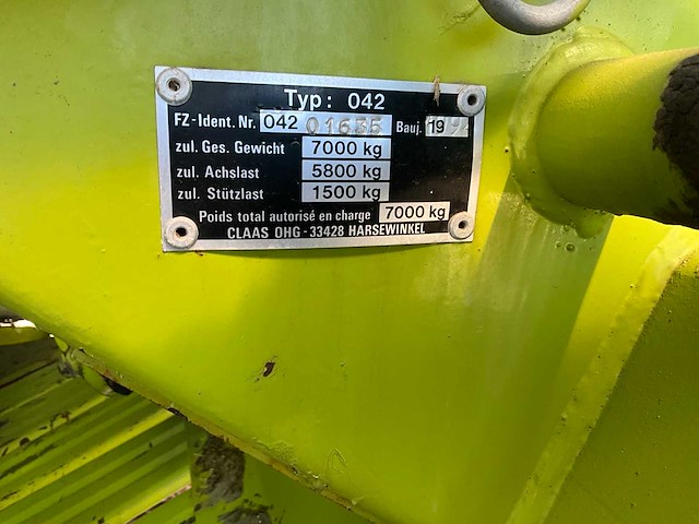 1994 claas quadrant 1200 balenpers - afbeelding 15 van  30