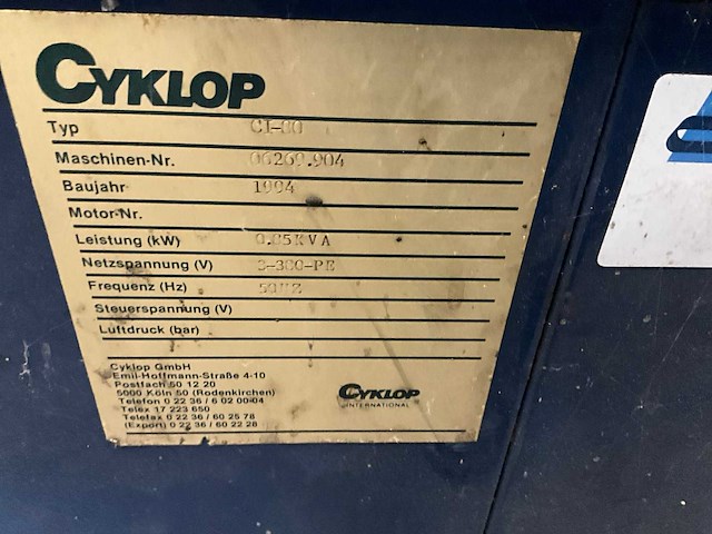 1994 cyklop ct-30 bandsluitapparaat - afbeelding 7 van  7