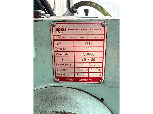 1994 eisele vms 300 afkortcirkelzaagmachine - afbeelding 7 van  9