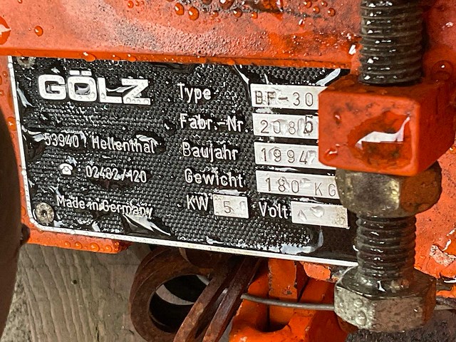 1994 gölz bf300d beton freesmachine - afbeelding 3 van  11