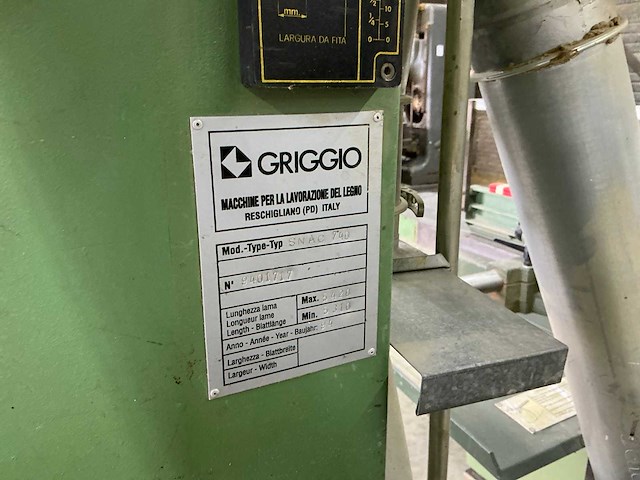 1994 griggio snac 740 lintzaagmachine - afbeelding 6 van  7