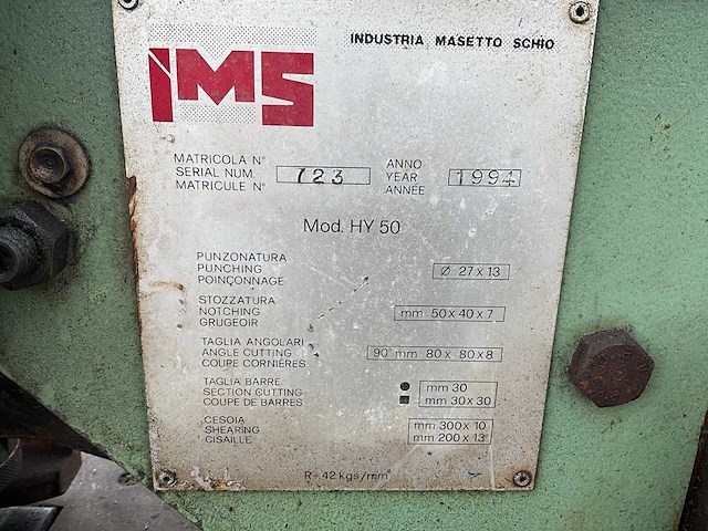 1994 ims hy59 pons- en knipmachine - afbeelding 3 van  3