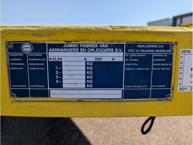 1994 jumbo t0120 due semi-dieplader - afbeelding 20 van  31