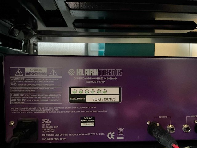 1994 klark teknik square one graphic equalizer - afbeelding 3 van  4