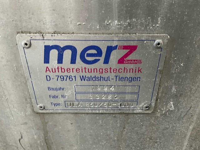 1994 merz ula 850/50-1000 trilcascadzeef / trilzeefinstallatie - afbeelding 21 van  21