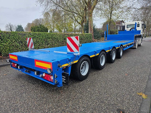 1994 nooteboom mco-58-04v telescopic 4-assige hydraulisch gestuurde dieplader – 44.000kg - afbeelding 13 van  16