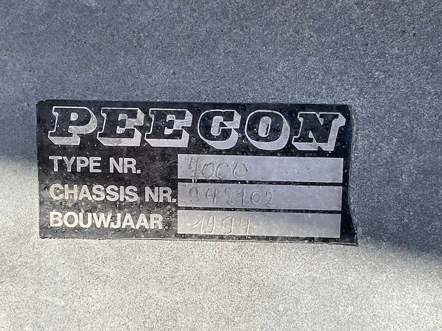 1994 peecon 7000 mesttank - afbeelding 9 van  17