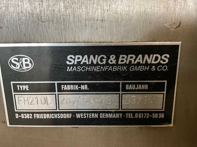 1994 spang & brands fh210l foliestraat - afbeelding 2 van  13