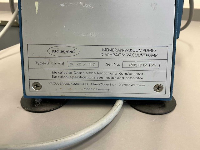 1994 vacuuubrand s me2c/1.7 vacuuumpomp - afbeelding 2 van  6