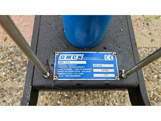 1995 - omcn - kg250 - versnellingsbak lift 250kg - afbeelding 5 van  7