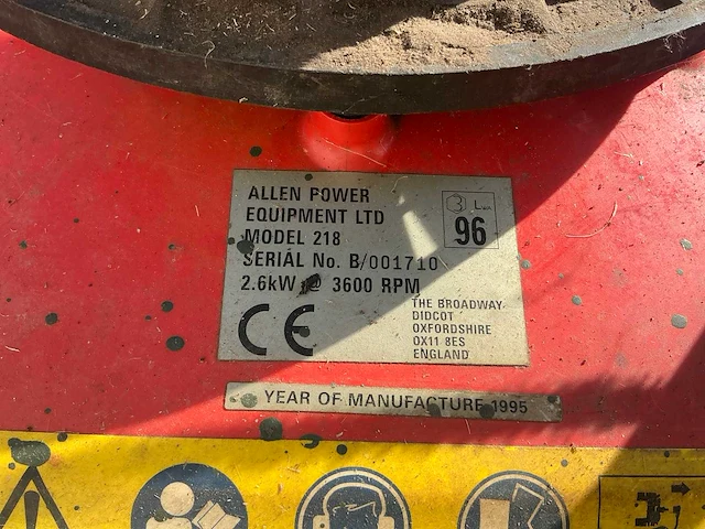 1995 allen power 218 zweefmaaier - afbeelding 9 van  9