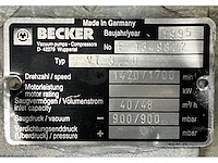 1995 becker vt 3.40 vacuümpomp - afbeelding 5 van  5