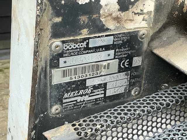 1995 bobcat 553 schranklader - afbeelding 15 van  35