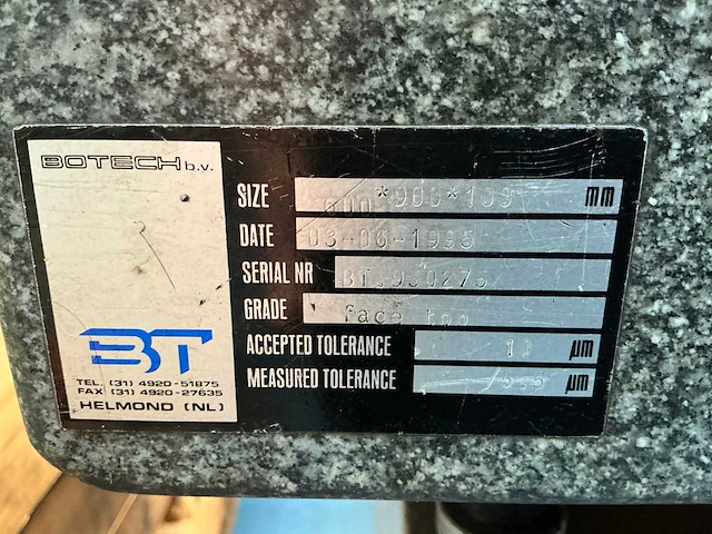 1995 botech meettafel - afbeelding 4 van  4