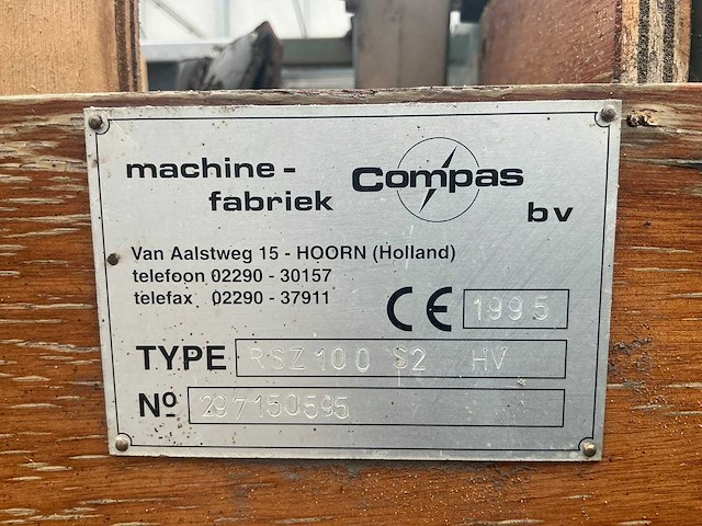 1995 compas rsz 100 s2 hv rollensorteerder - afbeelding 13 van  13