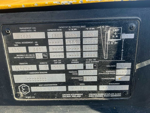 1995 crown 30wrtf pantograaf stapelaar - afbeelding 15 van  20