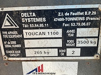 1995 delta systems toucan 1100 hoogwerker - afbeelding 12 van  15