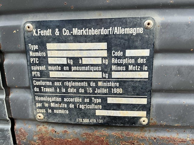 1995 fendt 512c vierwielaangedreven landbouwtractor - afbeelding 15 van  33