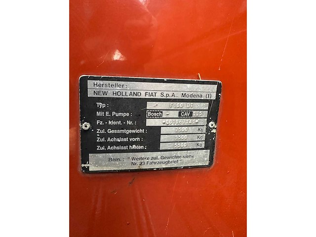 1995 fiat f100 hi-lo vierwielaangedreven landbouwtractor - afbeelding 6 van  14