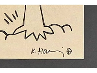 1995 gouache keith haring - afbeelding 2 van  4