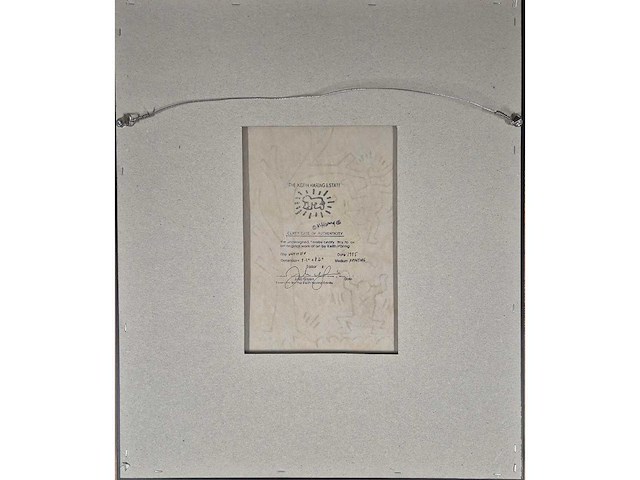 1995 gouache keith haring - afbeelding 4 van  4