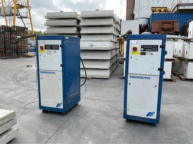 1995 grassair s97.10 sfx schroefcompressor (2x) - afbeelding 1 van  7