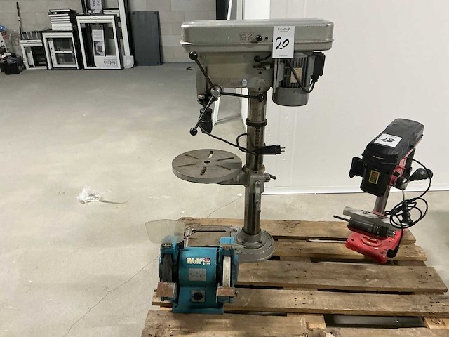 1995 huvema hu16 profi kolomboormachine + tafelslijpmachine (2x) - afbeelding 8 van  13