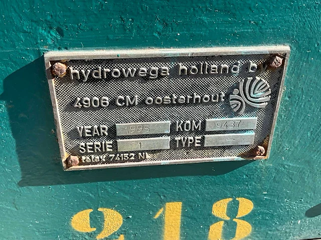 1995 hydrowega hydraulisch dieselaggregaat - afbeelding 9 van  9