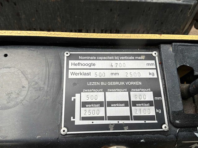 1995 hyster h2.5xl vorkheftruck - afbeelding 15 van  24