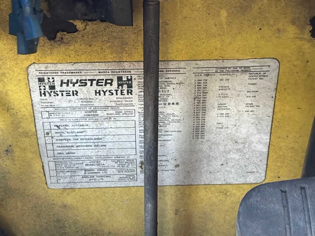 1995 hyster h4.00xl5 vorkheftruck - afbeelding 9 van  11