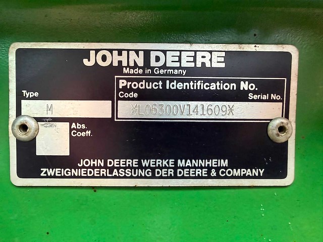 1995 john deere 6300 (fronthef) vierwielaangedreven landbouwtractor - afbeelding 7 van  15