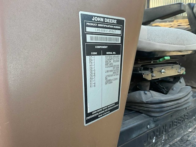 1995 john deere 6400 vierwielaangedreven landbouwtractor - afbeelding 12 van  18