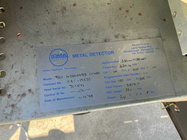 1995 loma 7000 integrated combi metaaldetector - afbeelding 11 van  12