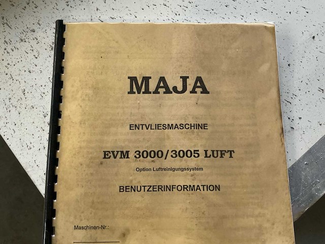 1995 maja evm 3005 ontvliesmachine - afbeelding 6 van  7