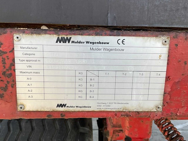 1995 mulder dshw landbouw aanhangwagen - afbeelding 3 van  11