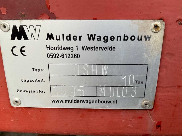 1995 mulder dshw zeilenwagen - afbeelding 8 van  16