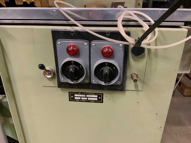 1995 omga dubbel verstekafkortcirkelzaagmachine - afbeelding 4 van  6